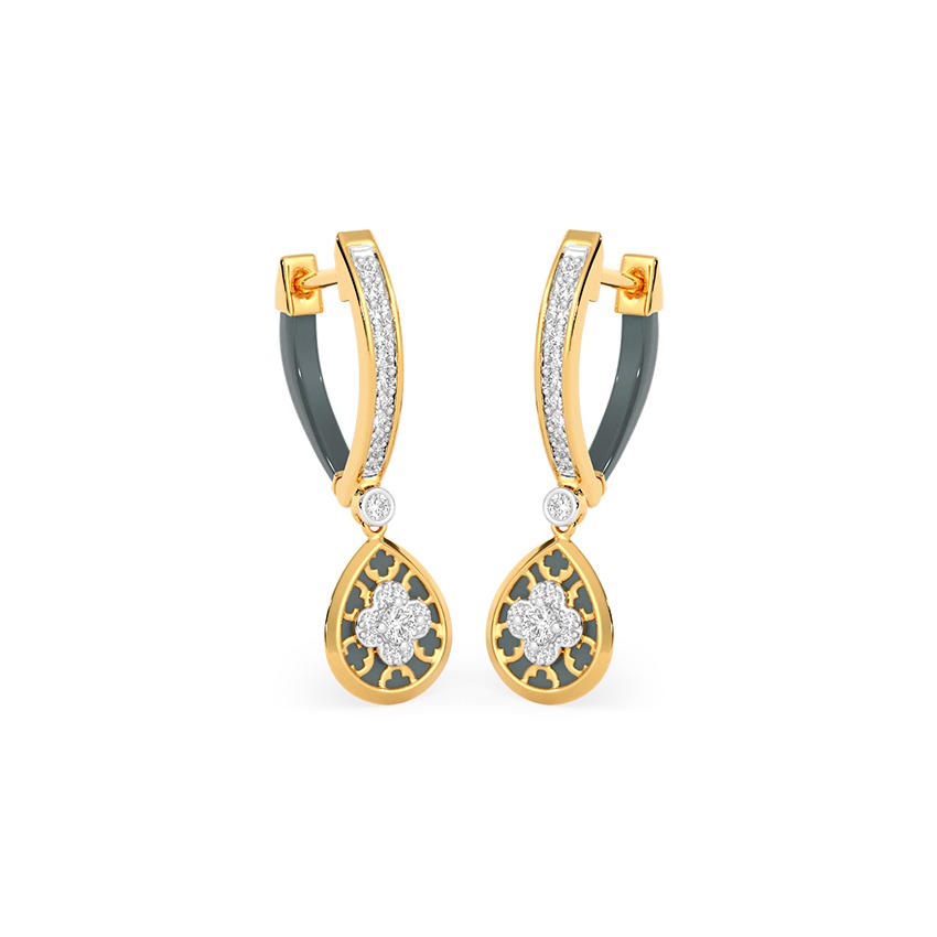 Skyra Diamond Hoop Earrings