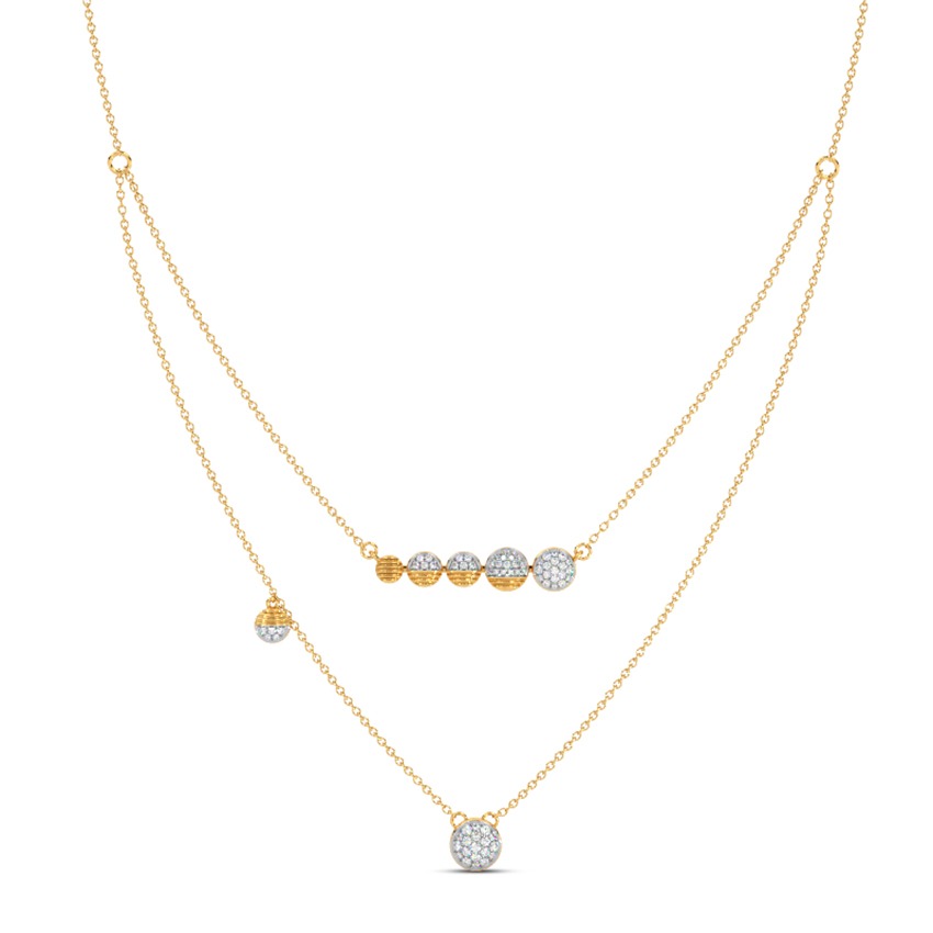 Moonlit Haven Diamond Multi Layered Necklace