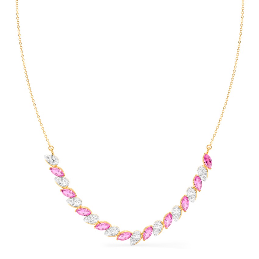 Imperial Pink Gemstone Necklace