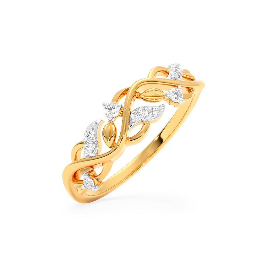 Gleaming Vines Diamond Ring