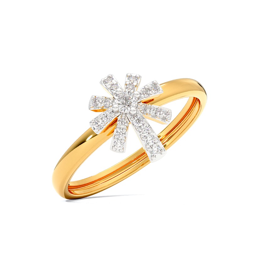 Subtle Rays Diamond Ring