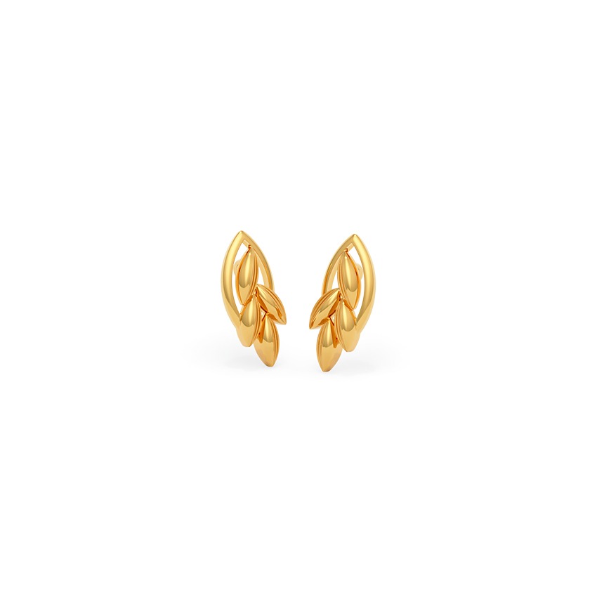 Harvest Loom 22KT Gold Stud Earrings
