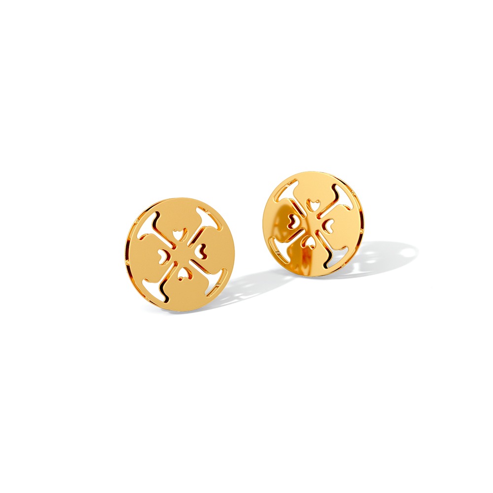 Gulzar Gleam 22KT Gold Stud Earrings