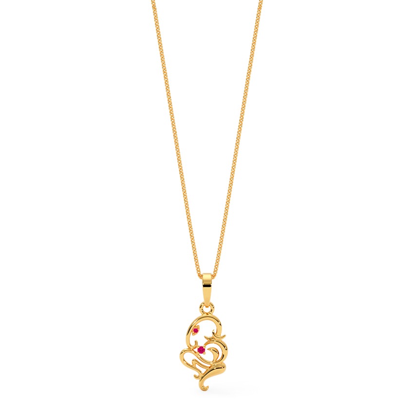 Om Shakti Gemstone Pendant