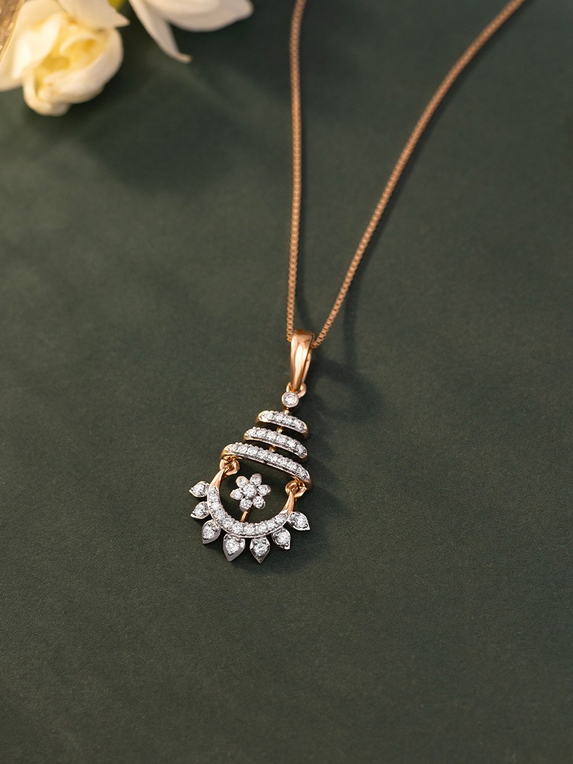 crescent moon shaped pendant