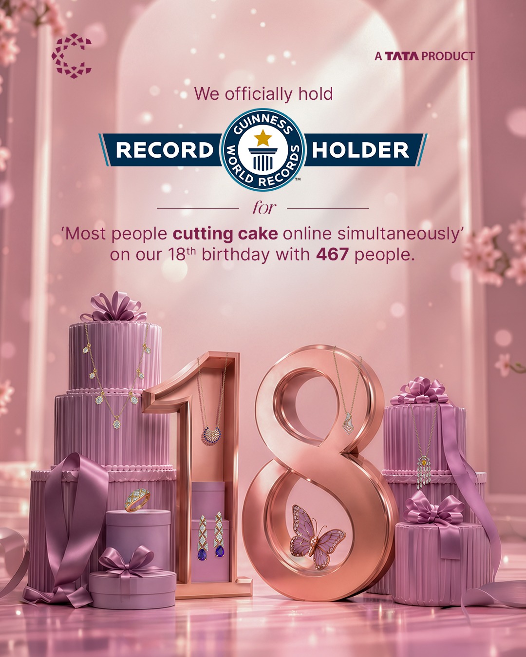 CaratLane Guinness World Record 18th Anniversary