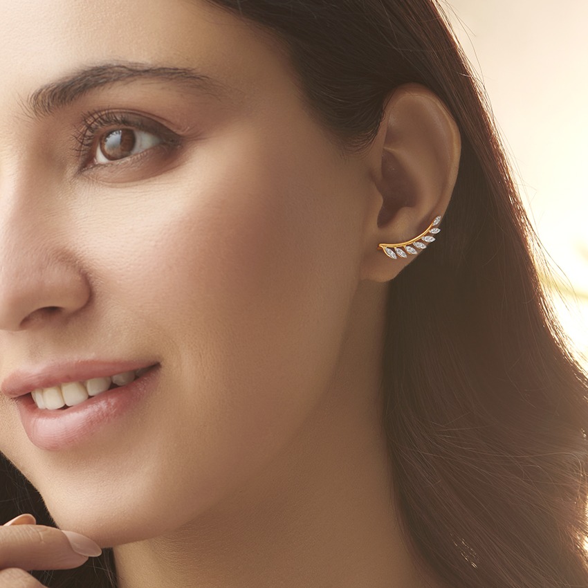Daisy Diamond Ear Cuffs