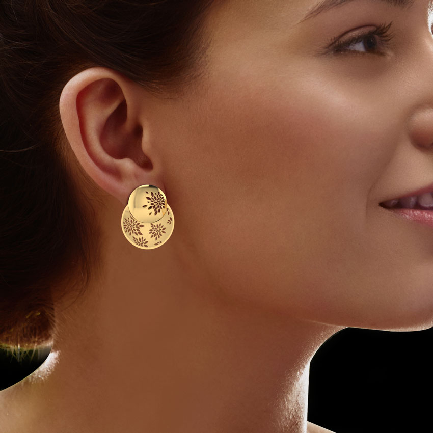 Triana Gold Ear Jackets
