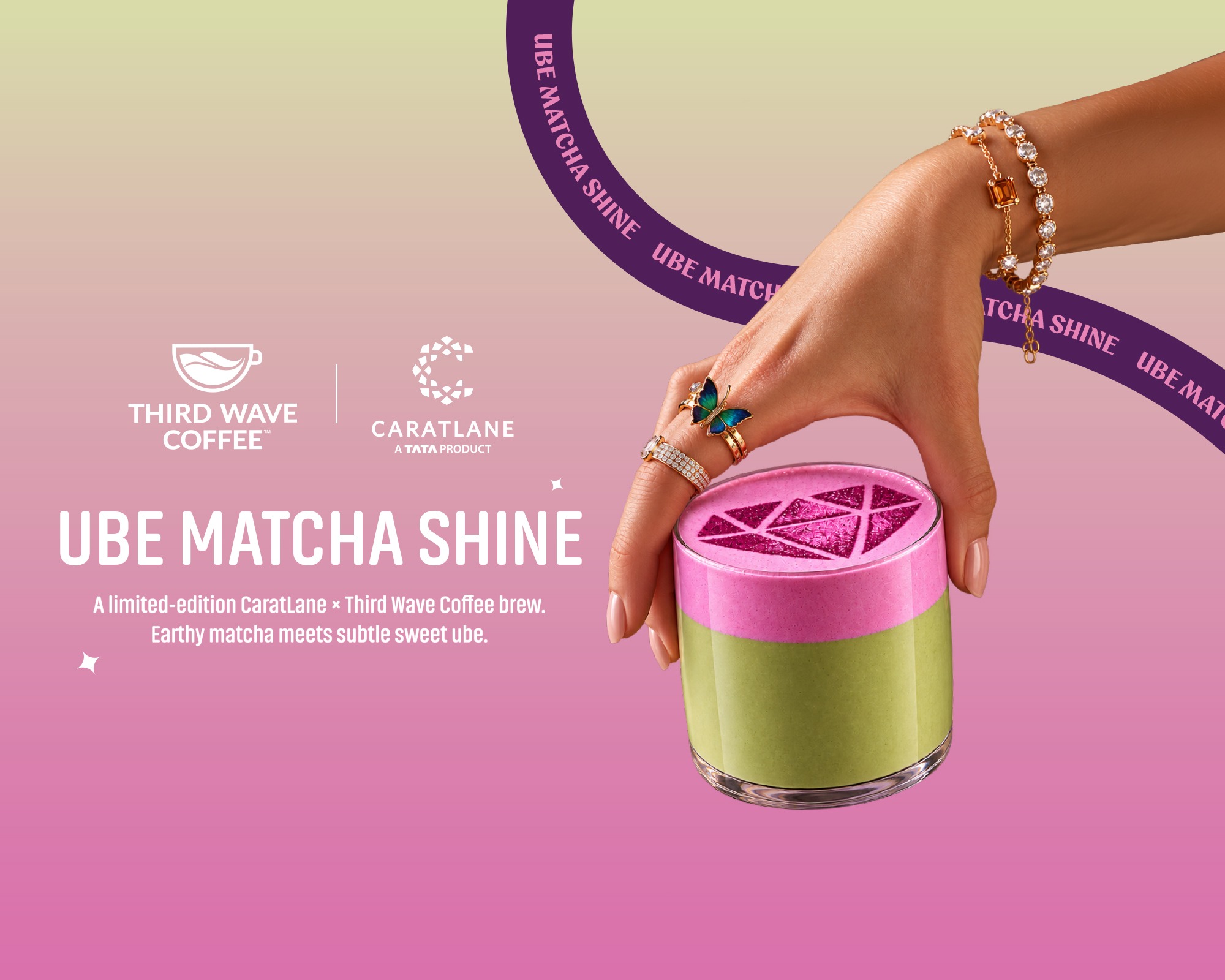 Ube Matcha Shine:
