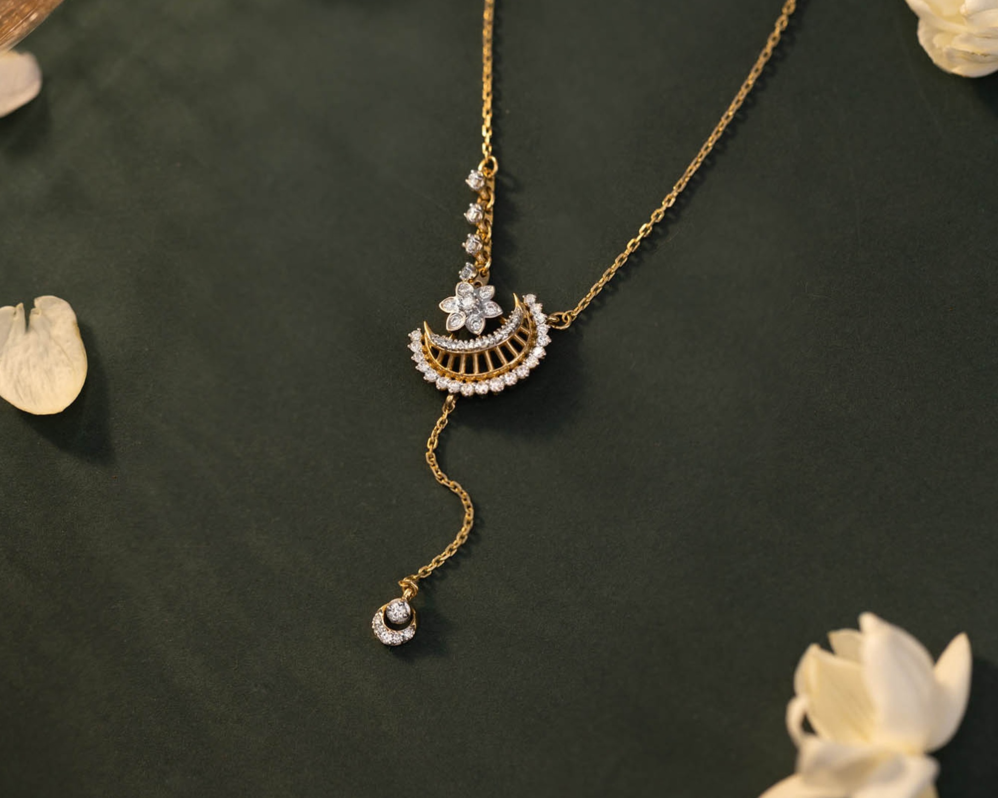 crescent moon necklace